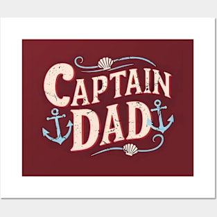 Captain Dad | Father's Day |Dad Lover gifts Posters and Art